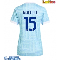 Juventus Pierre Kalulu #15 Replica Away Shirt Ladies 2025-26 Short Sleeve